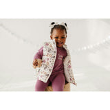 Puffer Vest Winter Floral