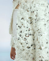 Chrissy Feather Sequin Jacket