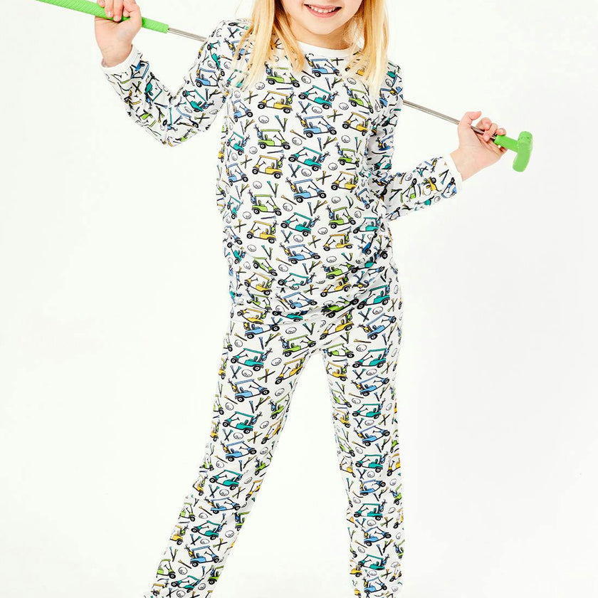 Long Sleeve Pajama Set - Golf