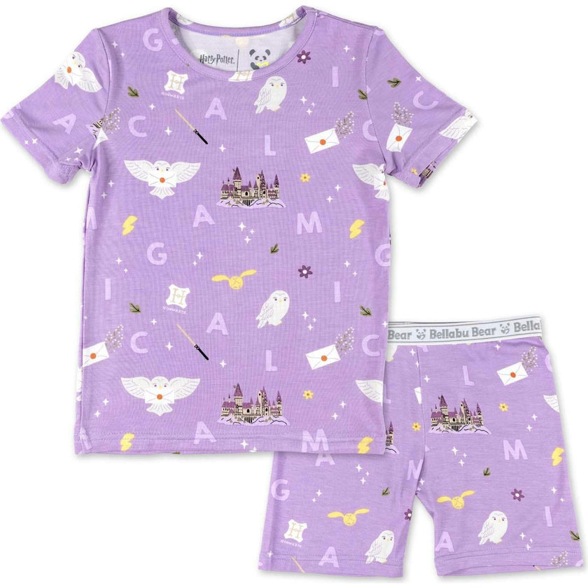 Hedwig's Magical Mail Bamboo Kids Pajama Short Set