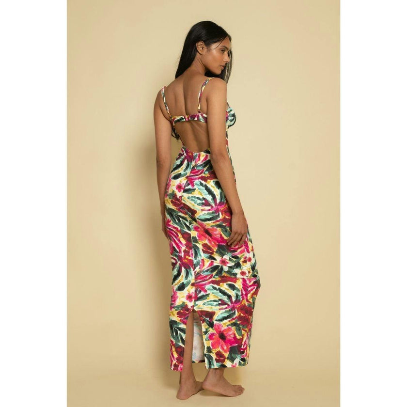 Petal Long Slip Dress