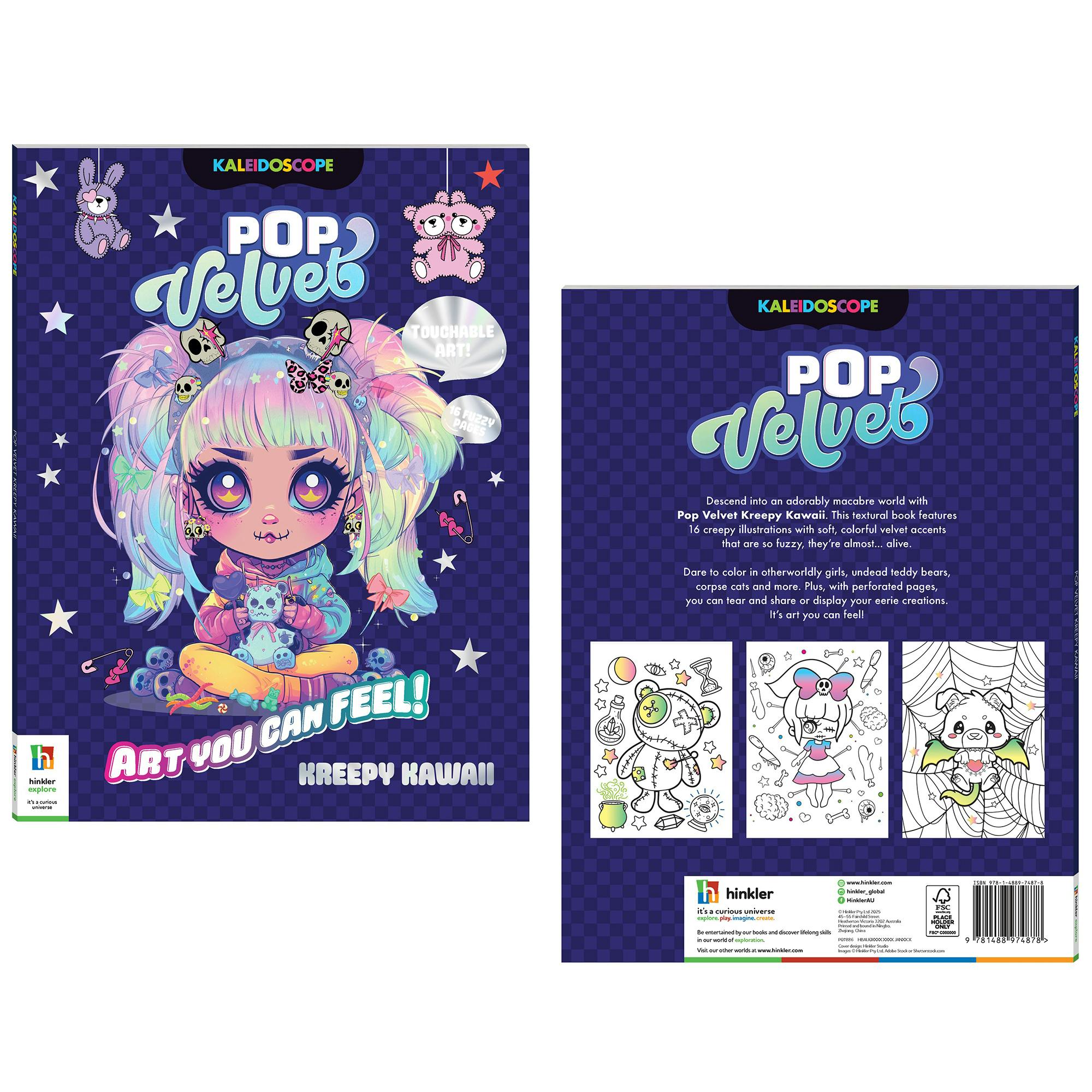 Kaleidoscope: Pop Velvet Coloring - Kreepy Kawaii