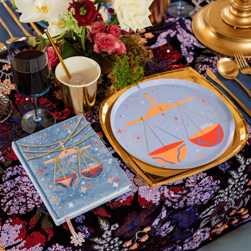 Zodiac Libra Dinner Plates