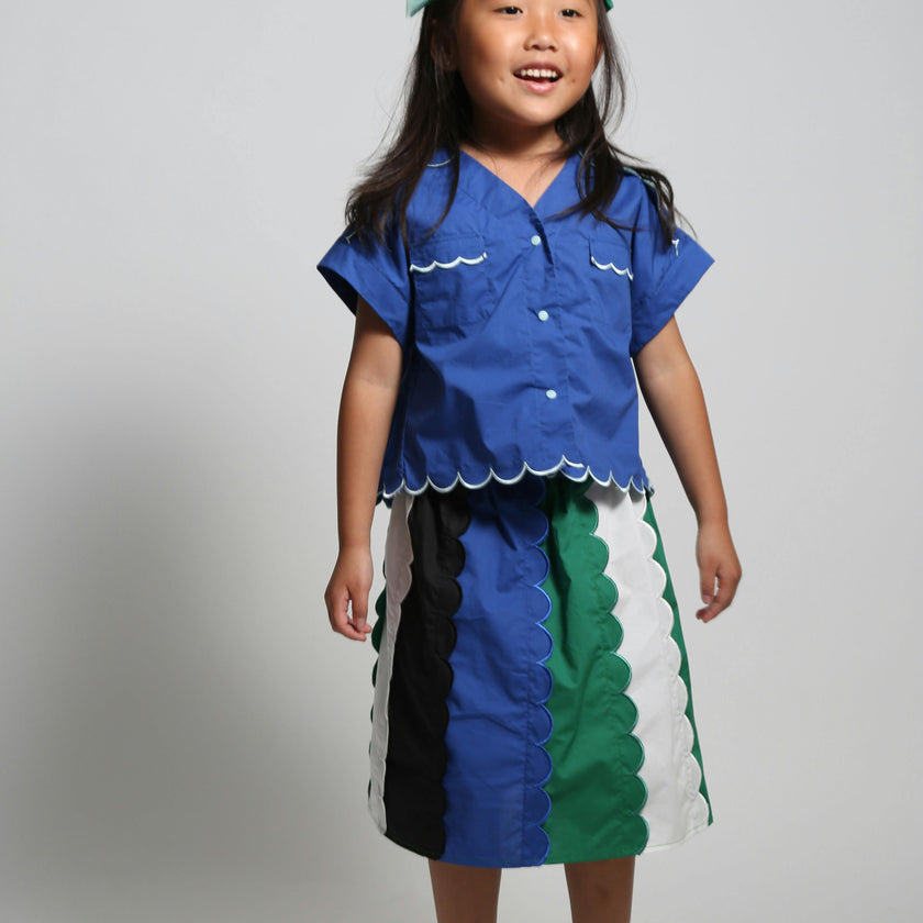 LAUREL SCALLOPED SUMMER SKIRT