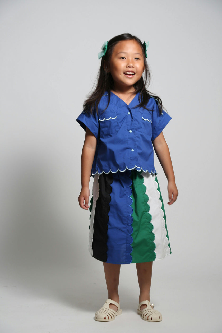 LAUREL SCALLOPED SUMMER SKIRT