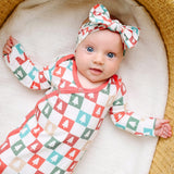 Newborn Knotted Gown - Fraser