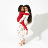 Winterberry Red Bamboo Convertible Footie