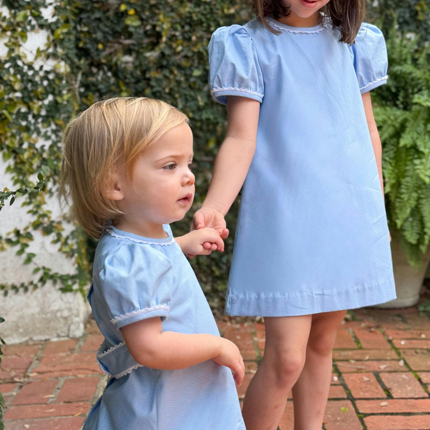 Lane Dress Set- Powder Blue