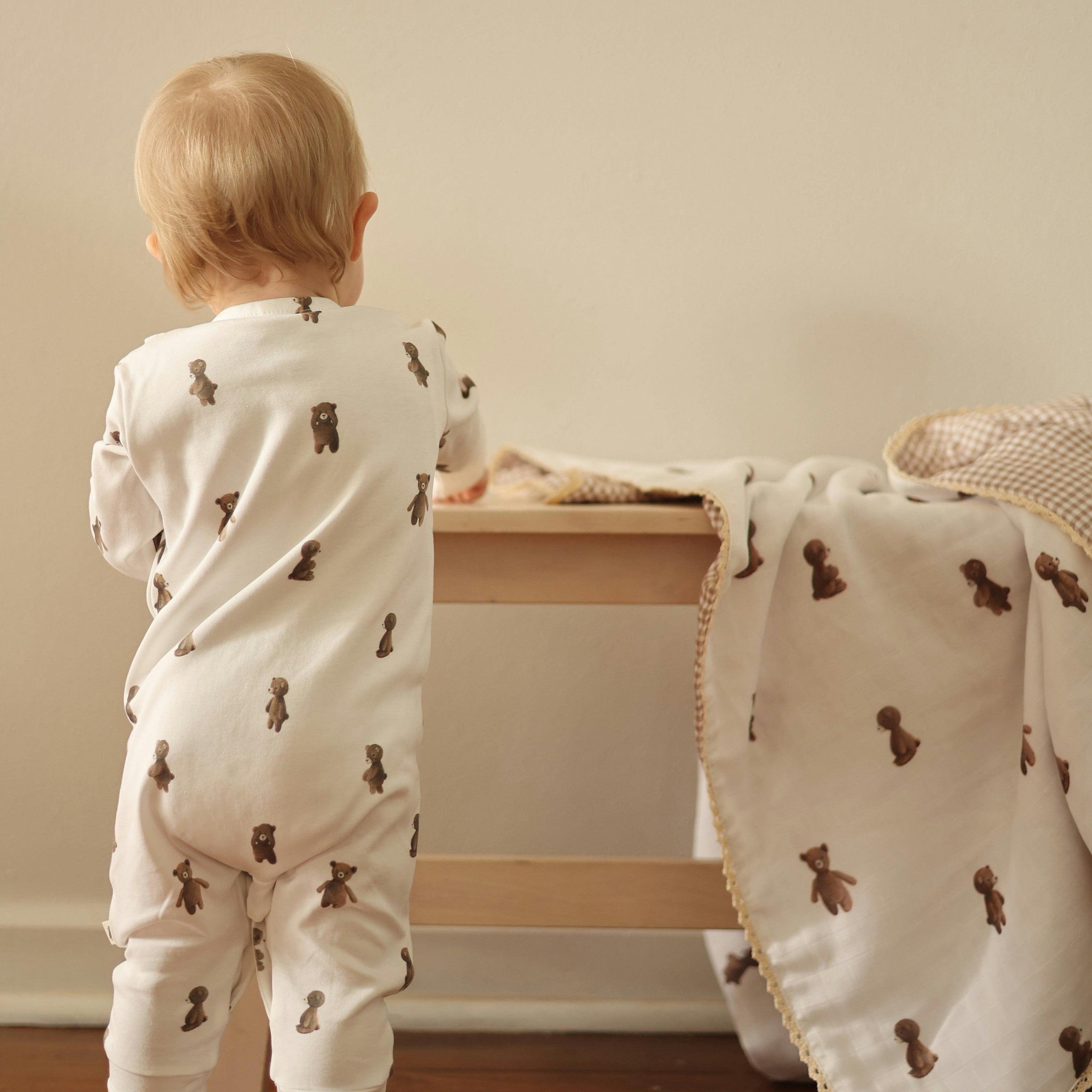 Cotton Babygrow - Teddy Bear