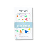 Organic Crib Sheet - Colorful Hearts