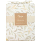 Willow Fitted Crib Sheet (Neutral Leaf)