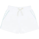boys shell white french terry short