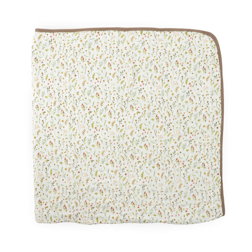 Original Organic Cotton Muslin Quilt - Floral Field