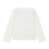 White Floral Appliqué Tee