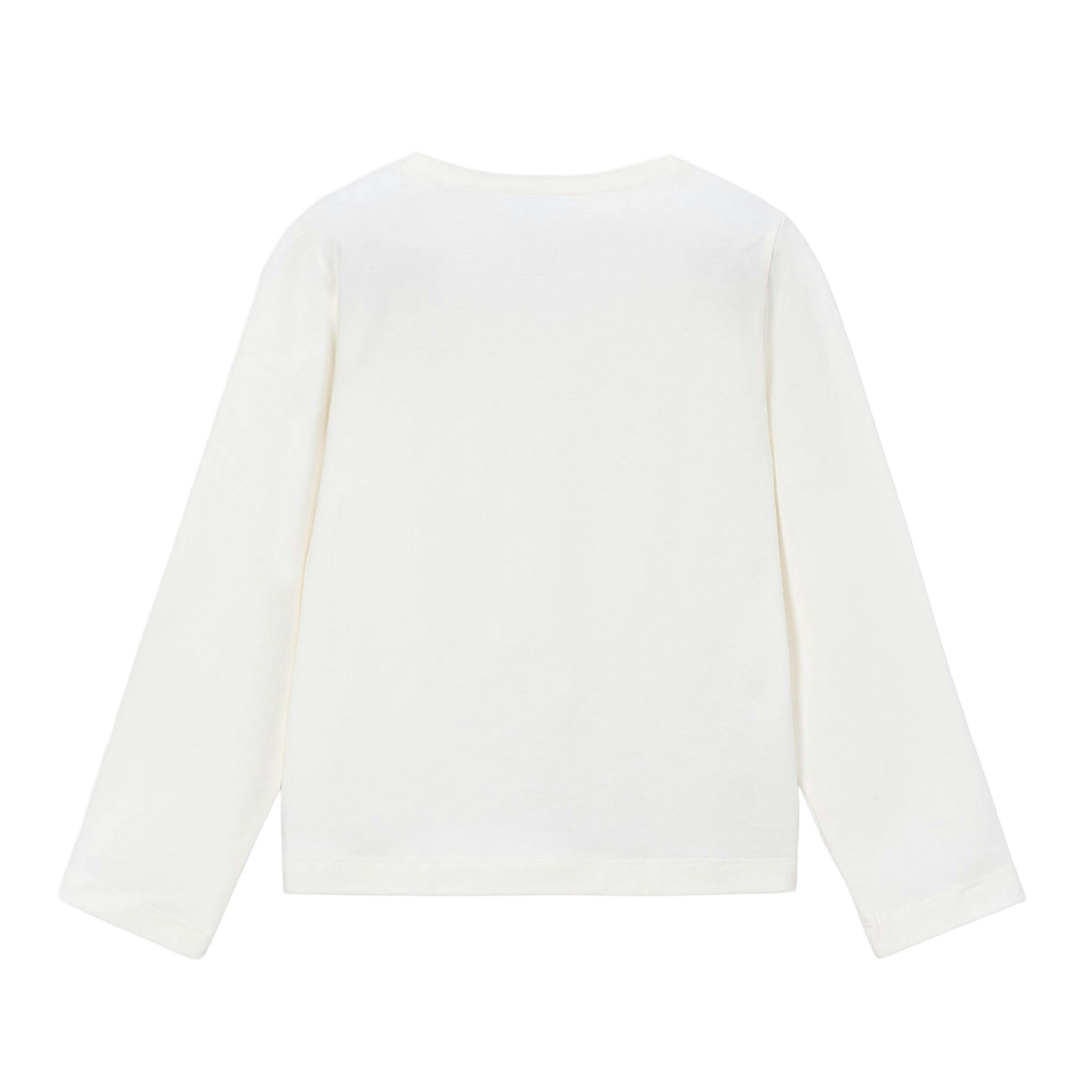 White Floral Appliqué Tee