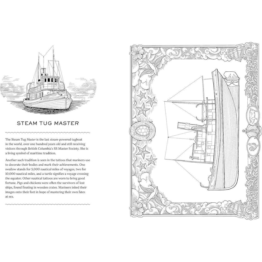 Working Boats Coloring Book
