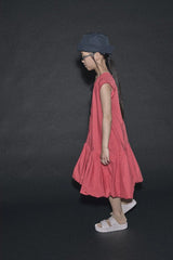 Bubble Apron Dress Red