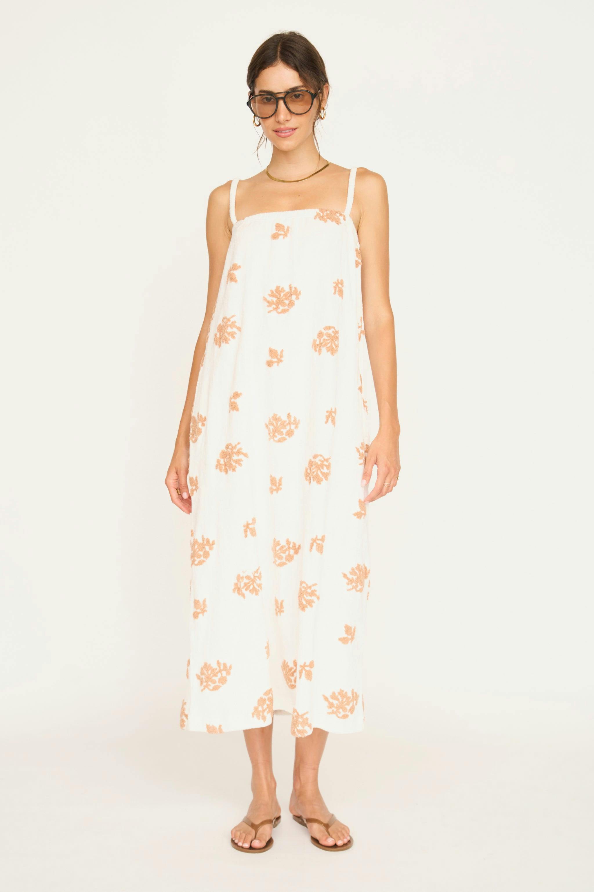 Brisbane Terry Dress in Mesa Fig