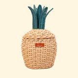 Handcrafted - Pineapple Storage Basket Natural (Small) - Rattan Wicker
