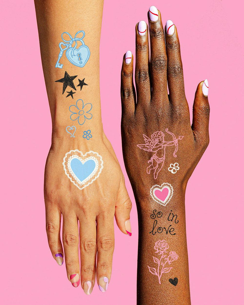 So in Love Tats - 70 temporary tattoos