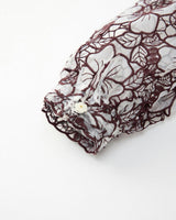 Chelsea Cotton Embroidered Dress, Wine