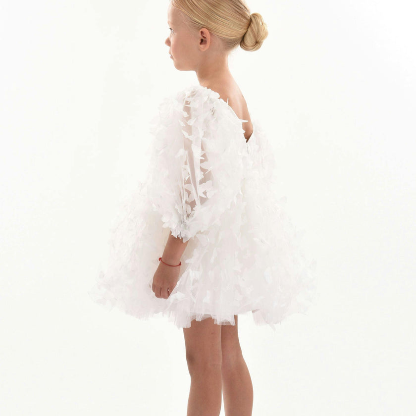 White Bell Mariposa Dress