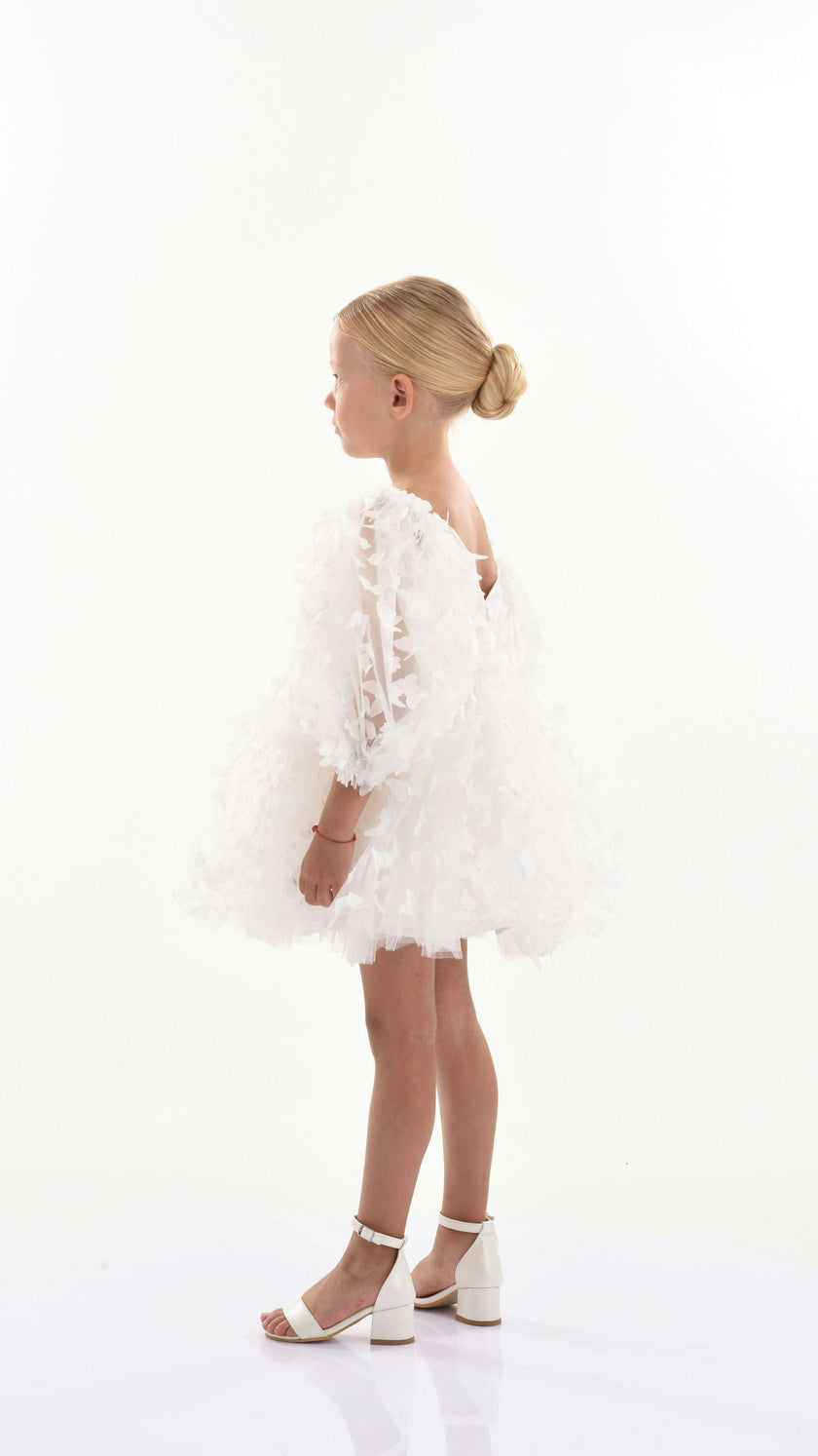 White Bell Mariposa Dress