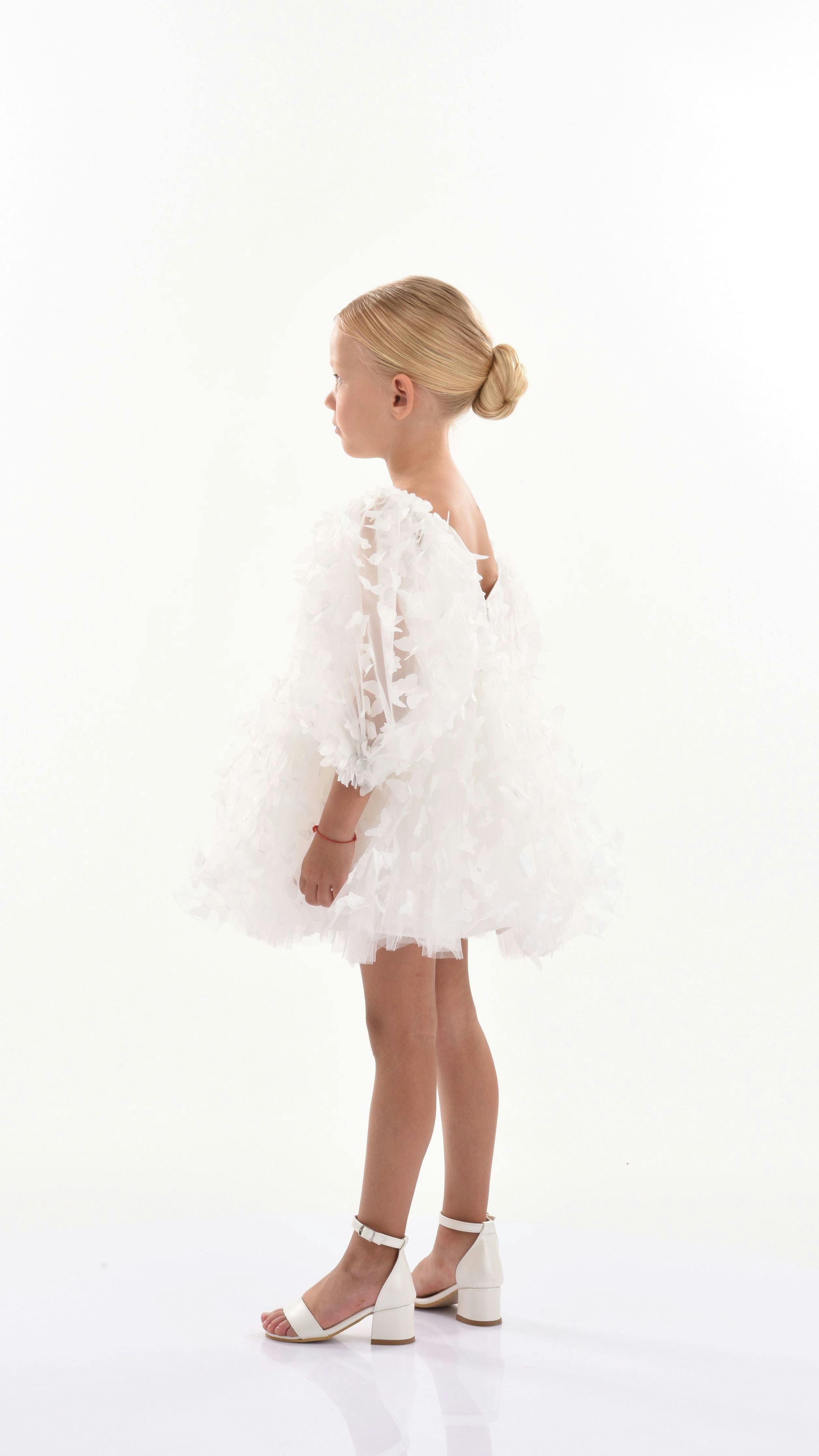 White Bell Mariposa Dress