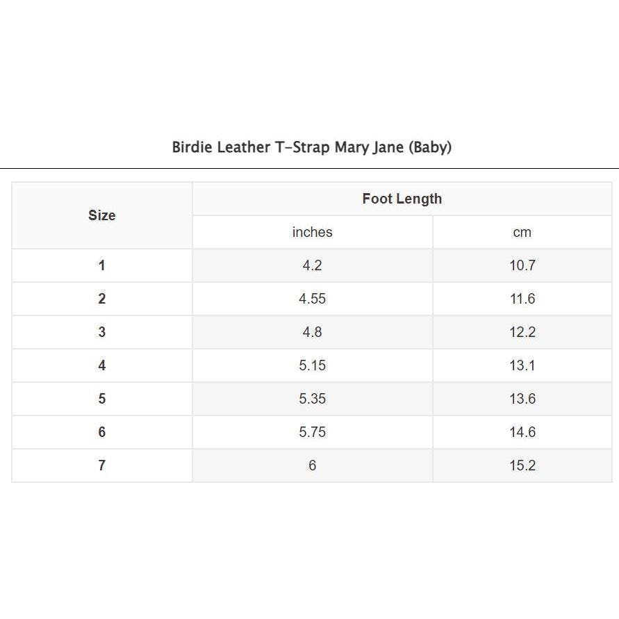 Birdie Leather T-Strap Mary Jane (Baby)