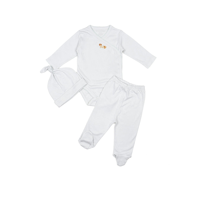 Embroidered Three Piece Set