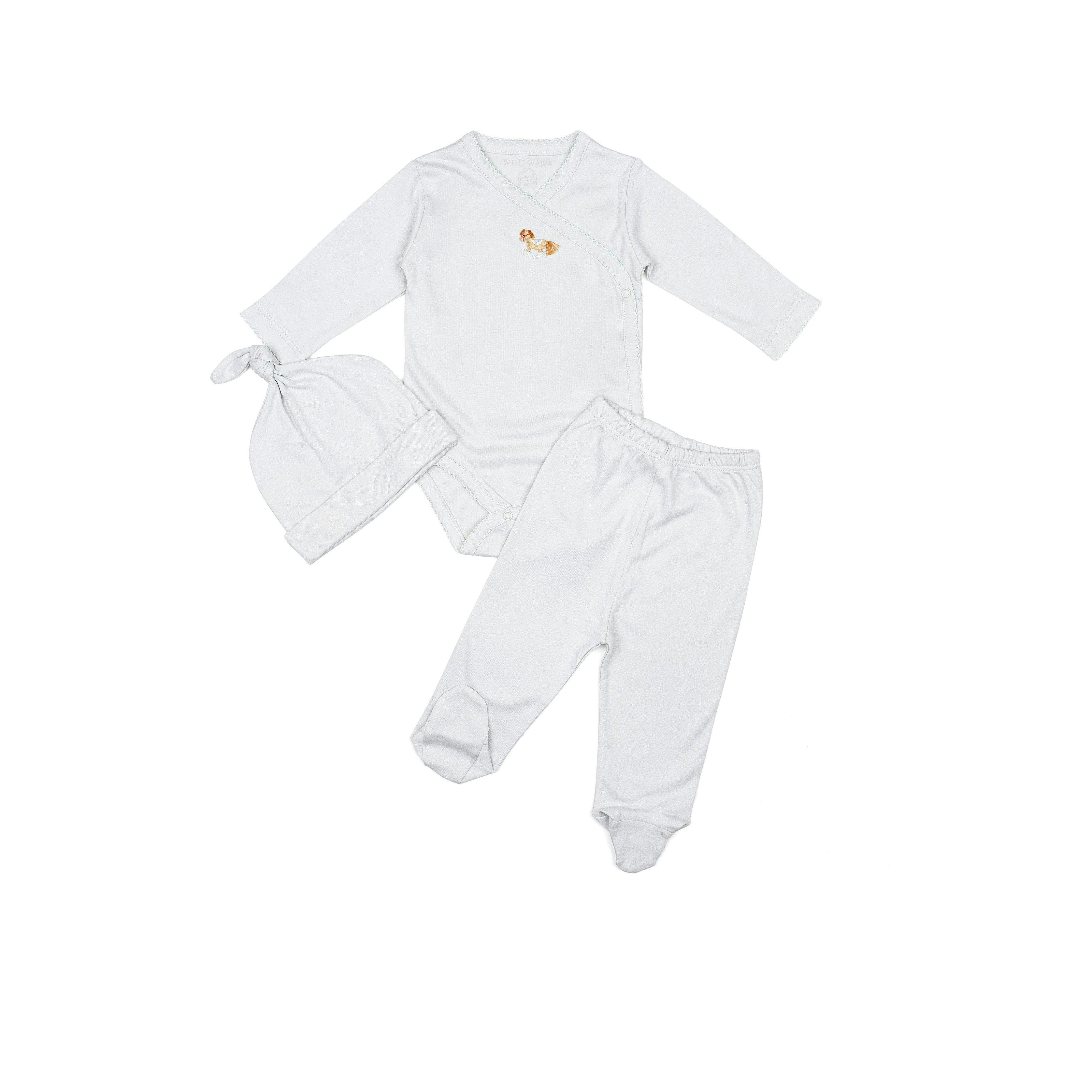 Embroidered Three Piece Set