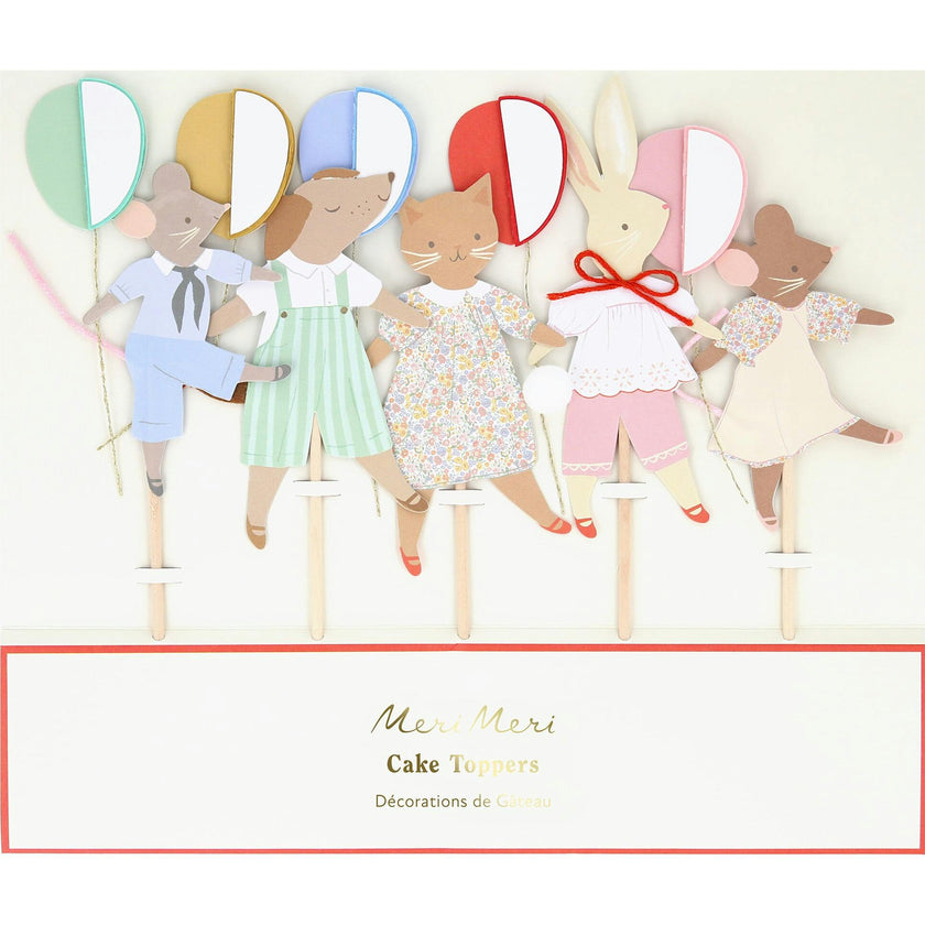 Animal Friends Cake Toppers