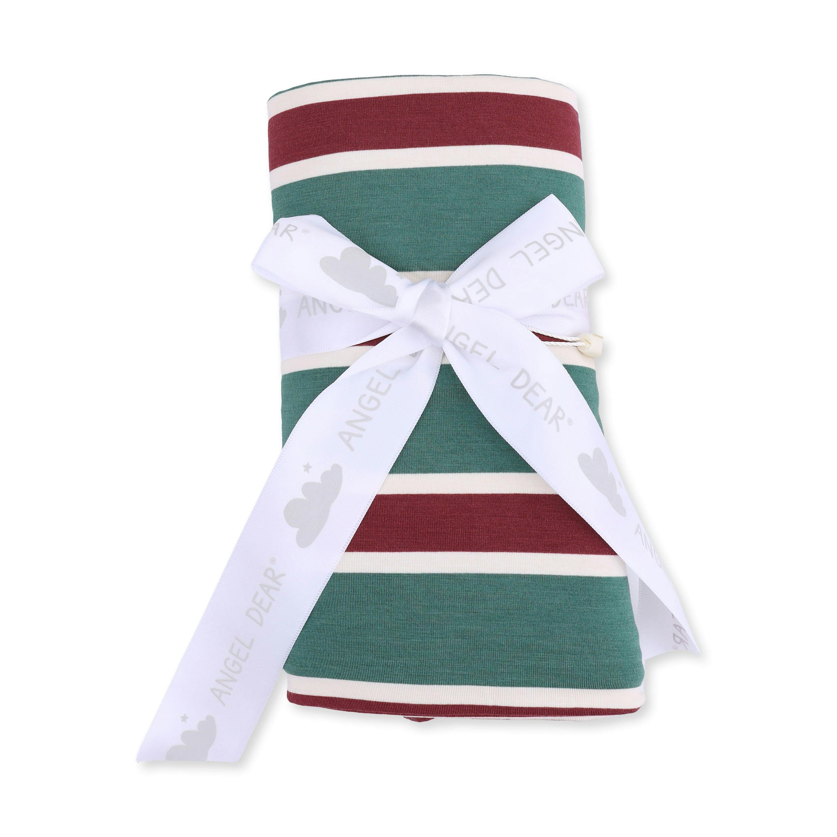 Rugby Stripe Green - Swaddle Blanket