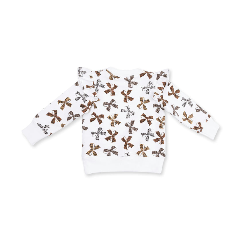 Leopard French Terry - Ruffle Sweatshirt
