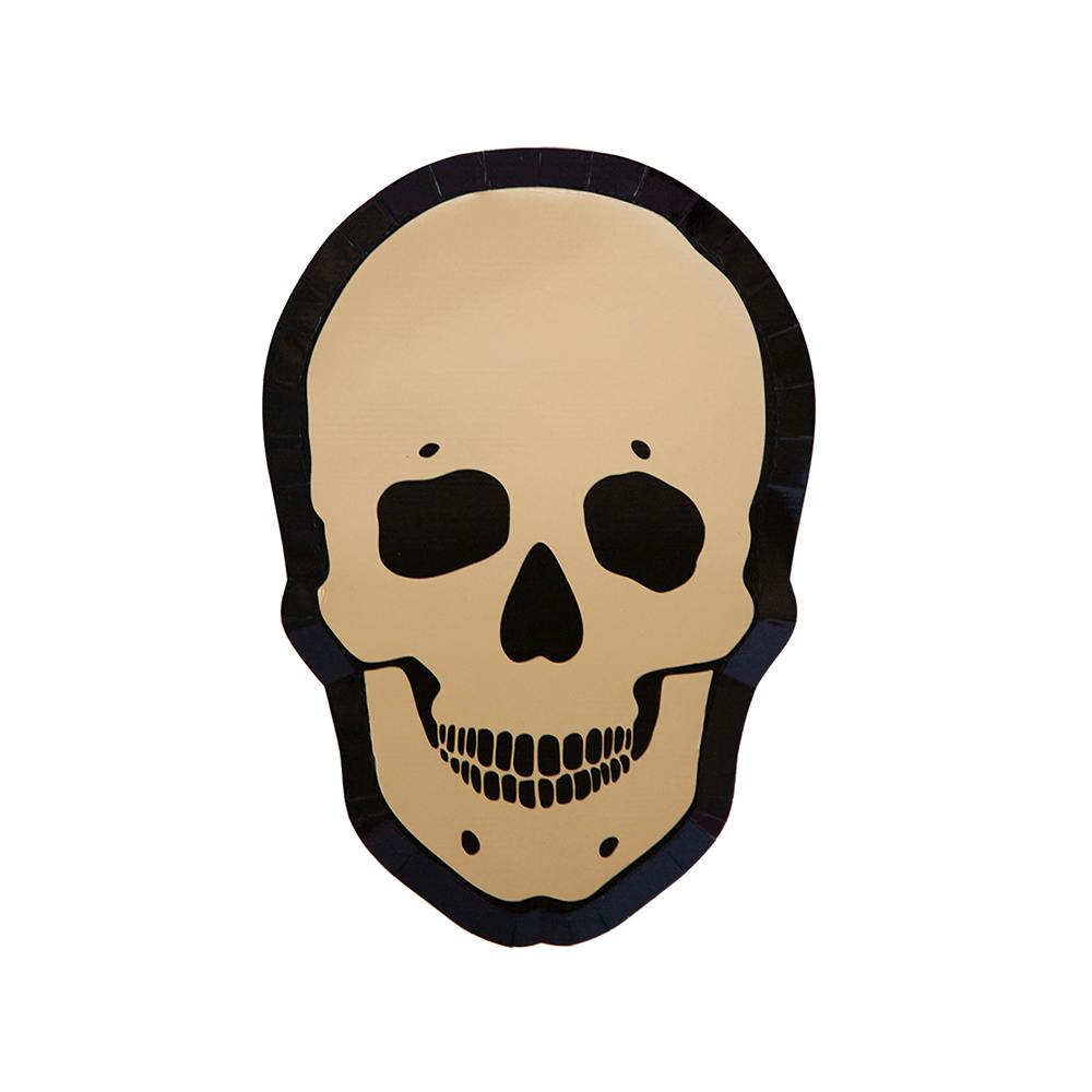Gold Skull Dessert Plates