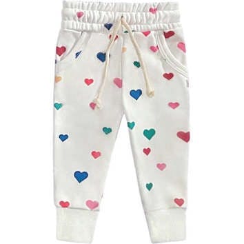 Confetti Hearts Valentine's Day Terry Jogger Pant