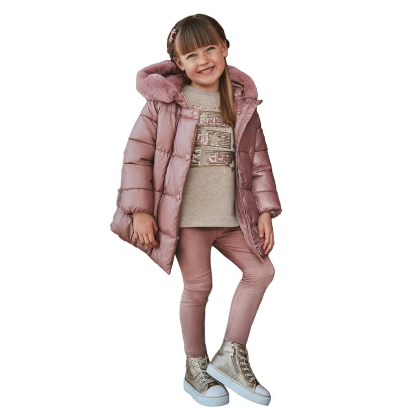 Girl Jumper and Suede Leggings Set