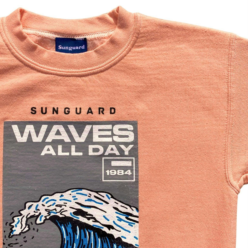 Kids’ Sunset Crew Sweatshirt - Waves