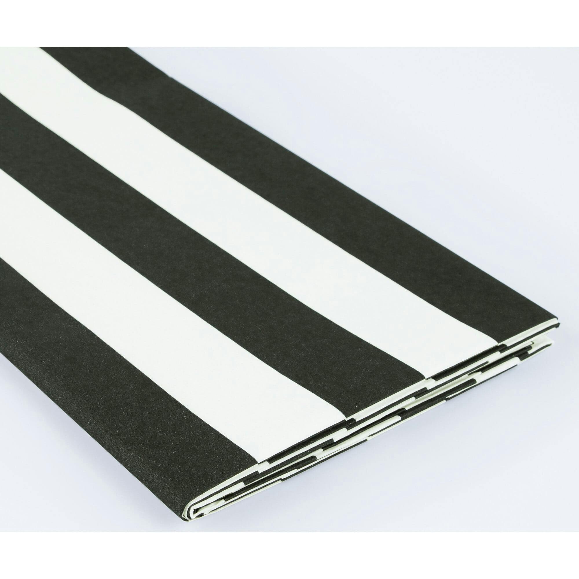 Black Striped Tablecloth
