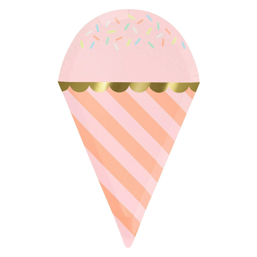 Ice Cream With Sprinkles Plates