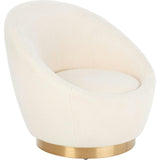 Pippa Faux Wool Swivel Chair