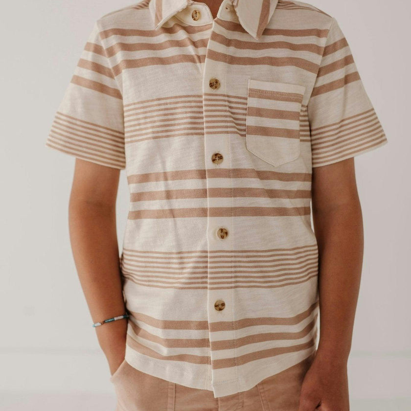 Boy's Collar Button Shirt