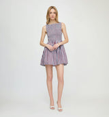 The Cosima Mini Nap Dress - Firecracker Stripe
