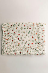 Petite Bouquet Timeless Floral Ruffle Zipper Pouch