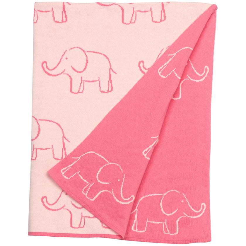 Nursery Blanket - Pink Elephant
