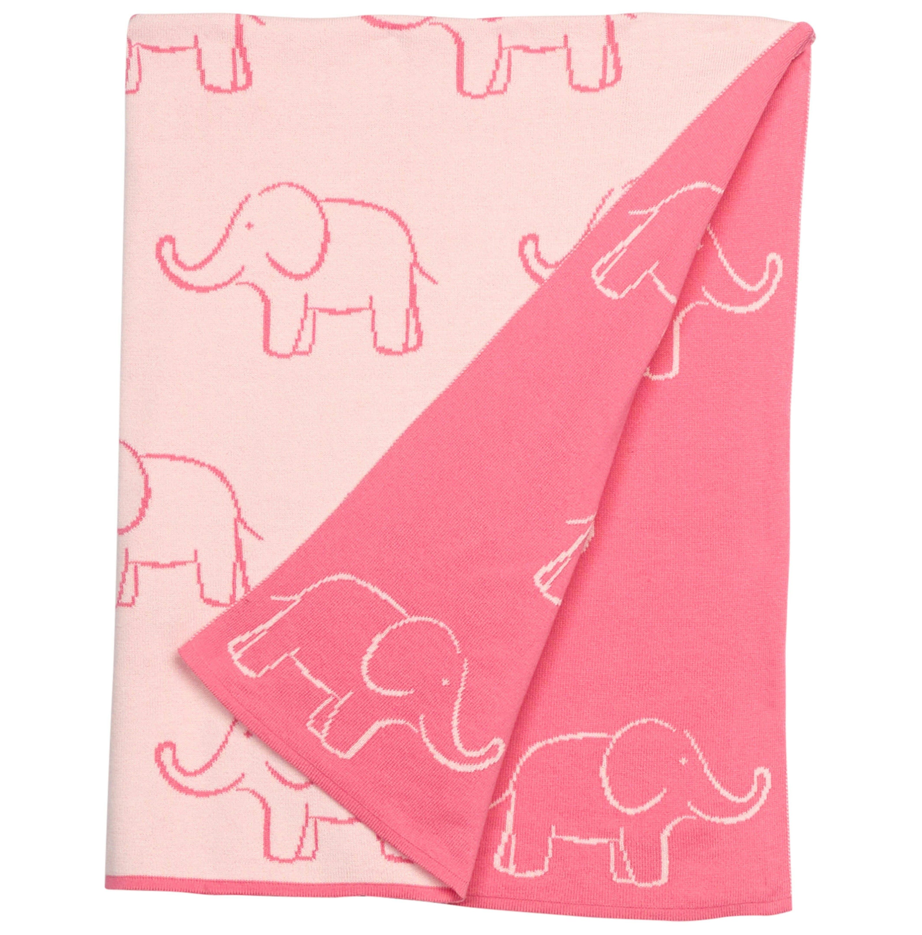 Nursery Blanket - Pink Elephant