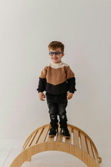 Boys Slim Denim Jeans in Black