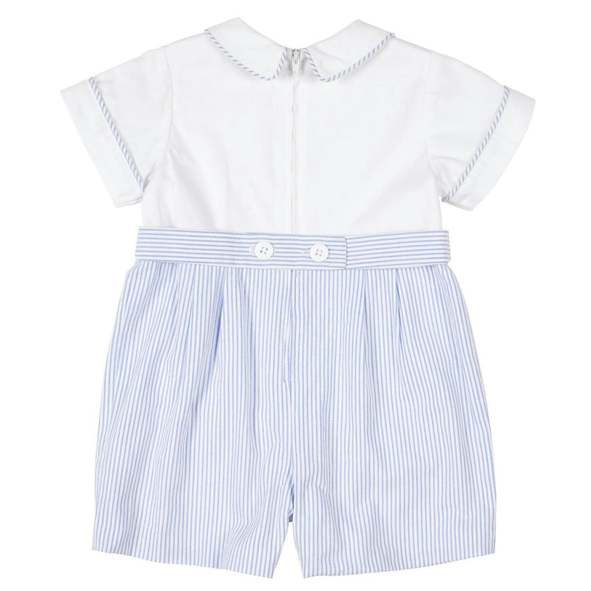 Seersucker One Piece Shortall