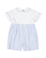 Seersucker One Piece Shortall