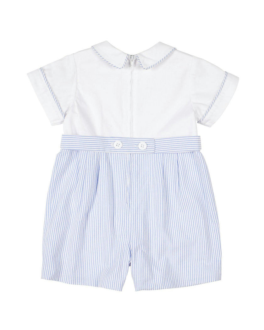 Seersucker One Piece Shortall